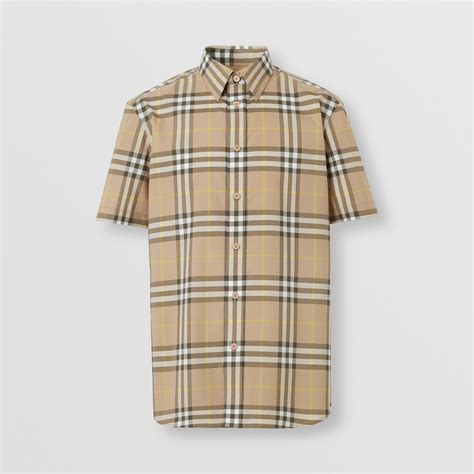 camicia burberry rosa|camicia burberry uomo maniche corte.